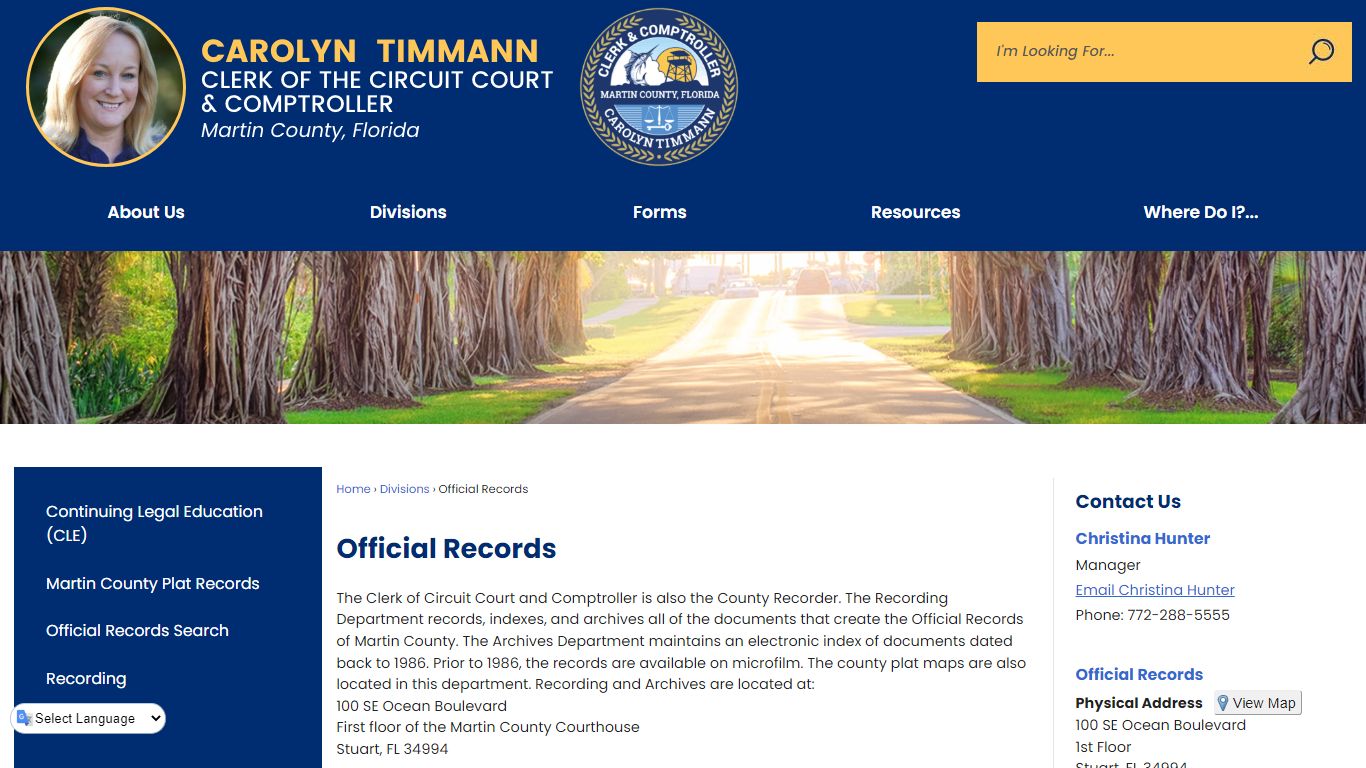 Official Records | Martin County Clerk